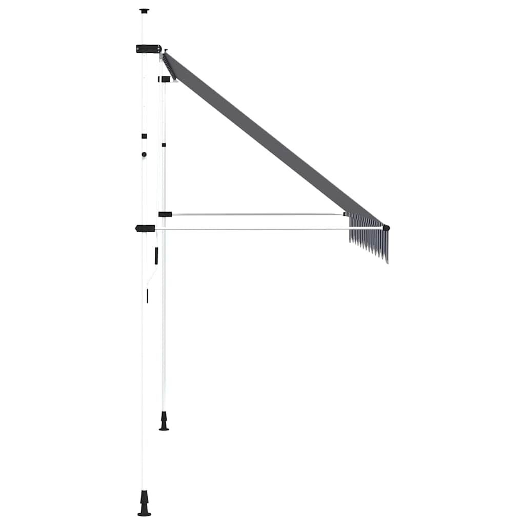 VidaXL Luifel 300cm Blauw/Wit - 60% Korting! (Beschadigd)