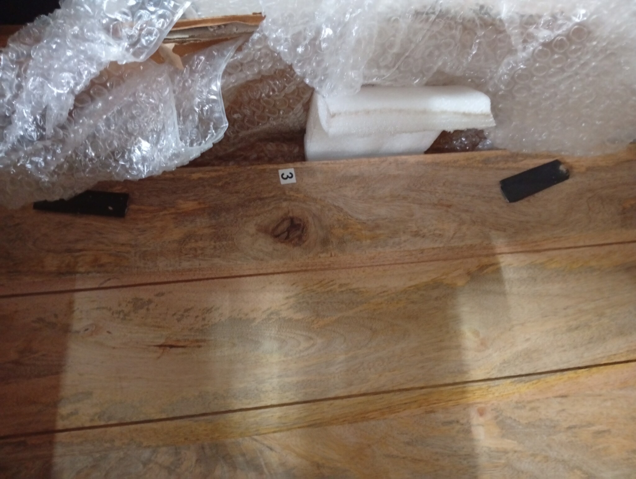 Eettafel Mangohout 160cm - 55% Korting! (Gebruikt)