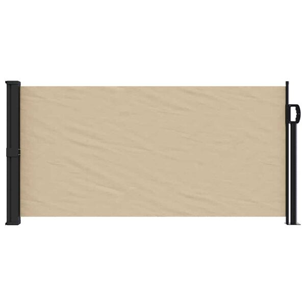 vidaXL Uittrekbaar Windscherm 100x500 cm Beige - 40% Korting!