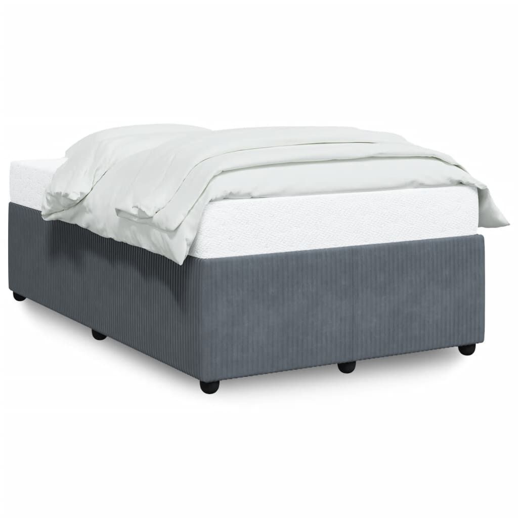 VidaXL Fluwelen Bedframe 120x190 Donkergrijs - 40% Korting!