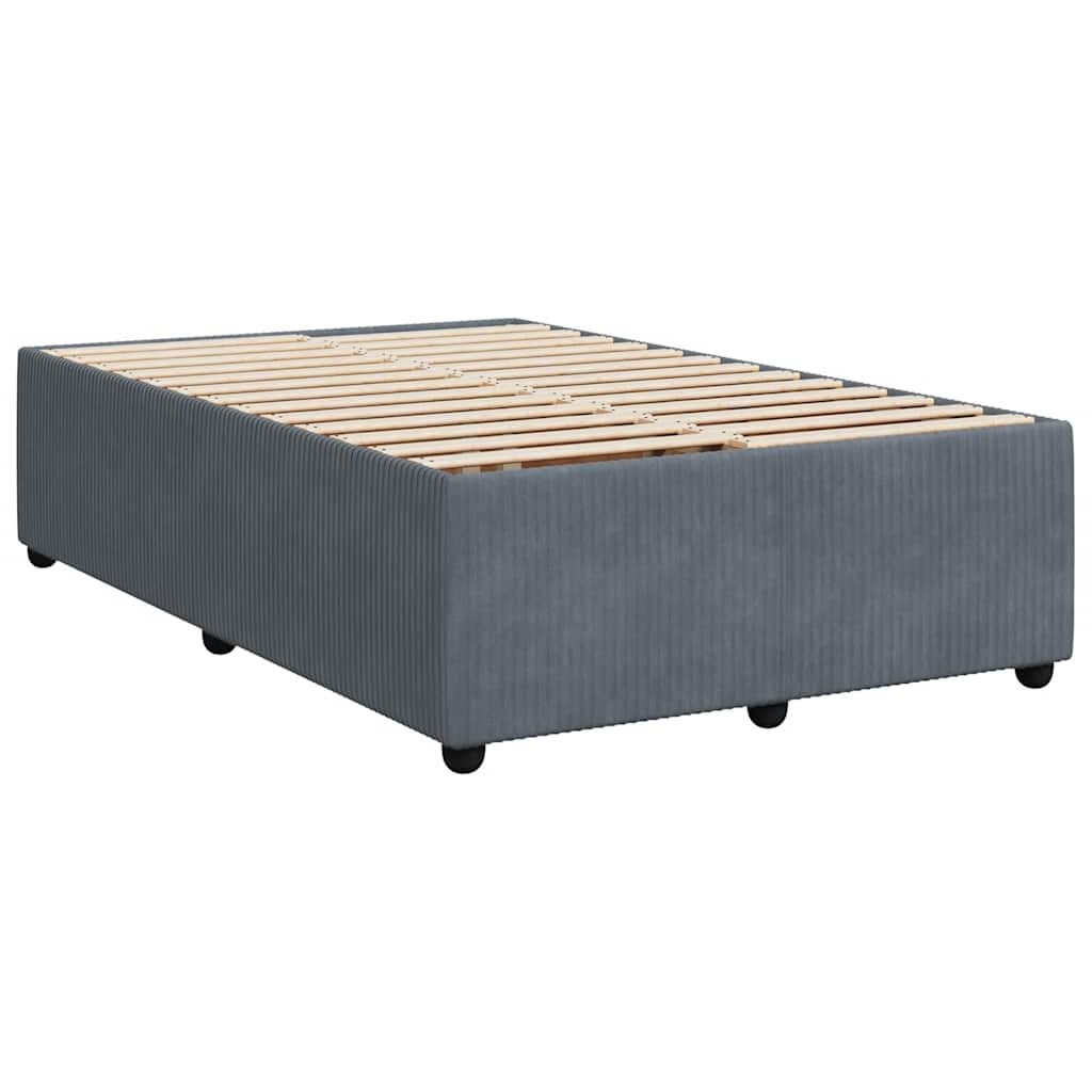 VidaXL Fluwelen Bedframe 120x190 Donkergrijs - 40% Korting!