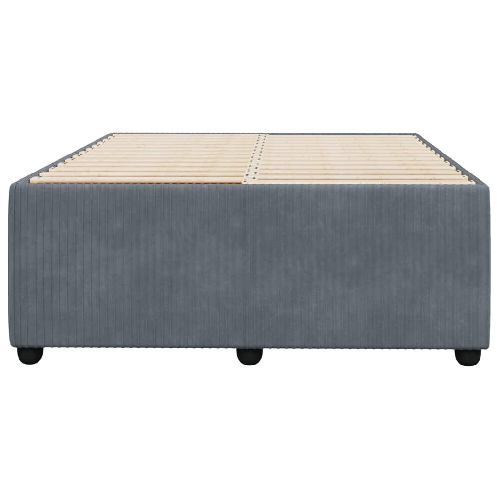 VidaXL Fluwelen Bedframe 120x190 Donkergrijs - 40% Korting!