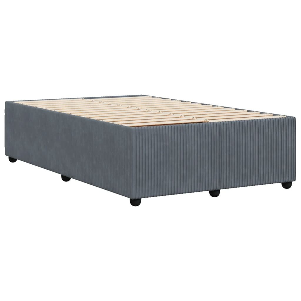 VidaXL Fluwelen Bedframe 120x190 Donkergrijs - 40% Korting!