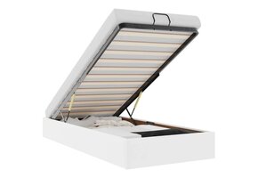 VidaXL Bedframe 100x200 Wit Kunstleer -40%! Retourdeal