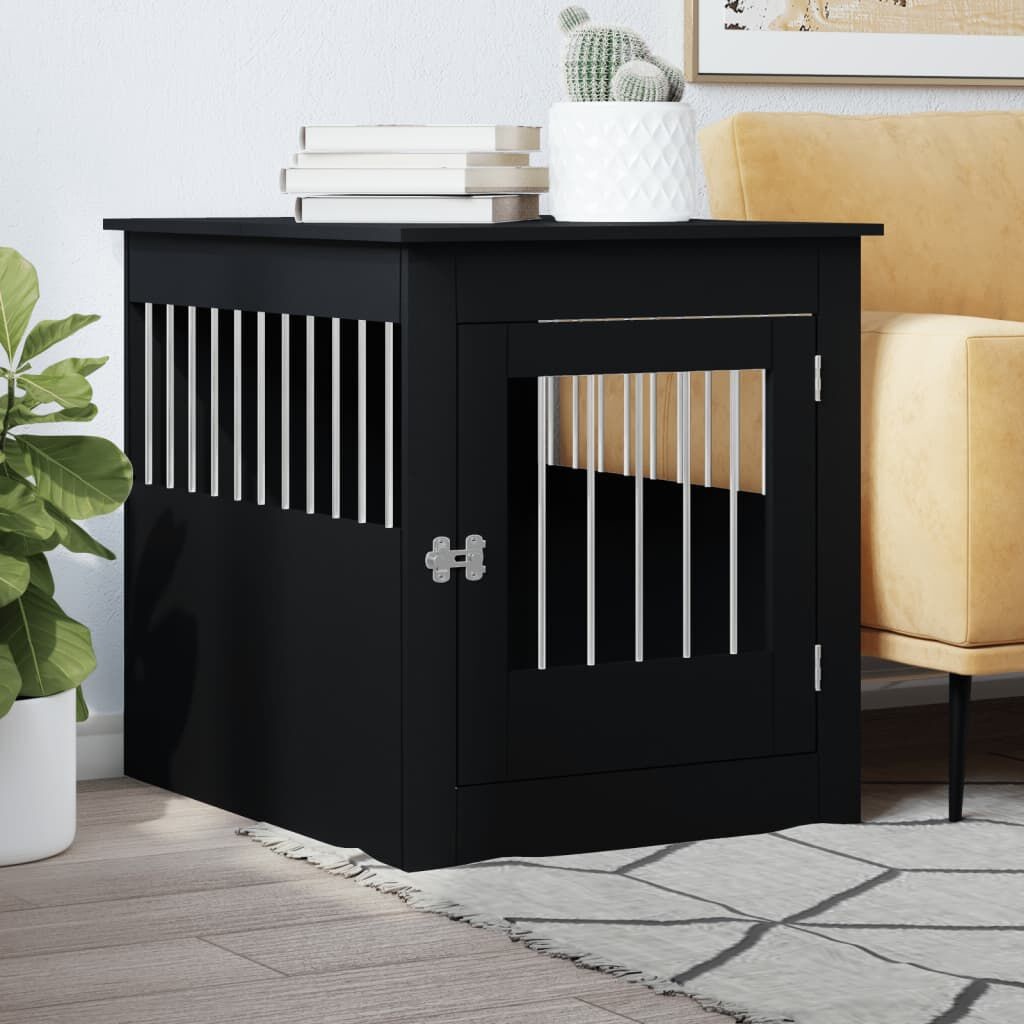vidaXL Hondenbench Zwart 64,5x80x71 - 60% Korting! Beschadigd
