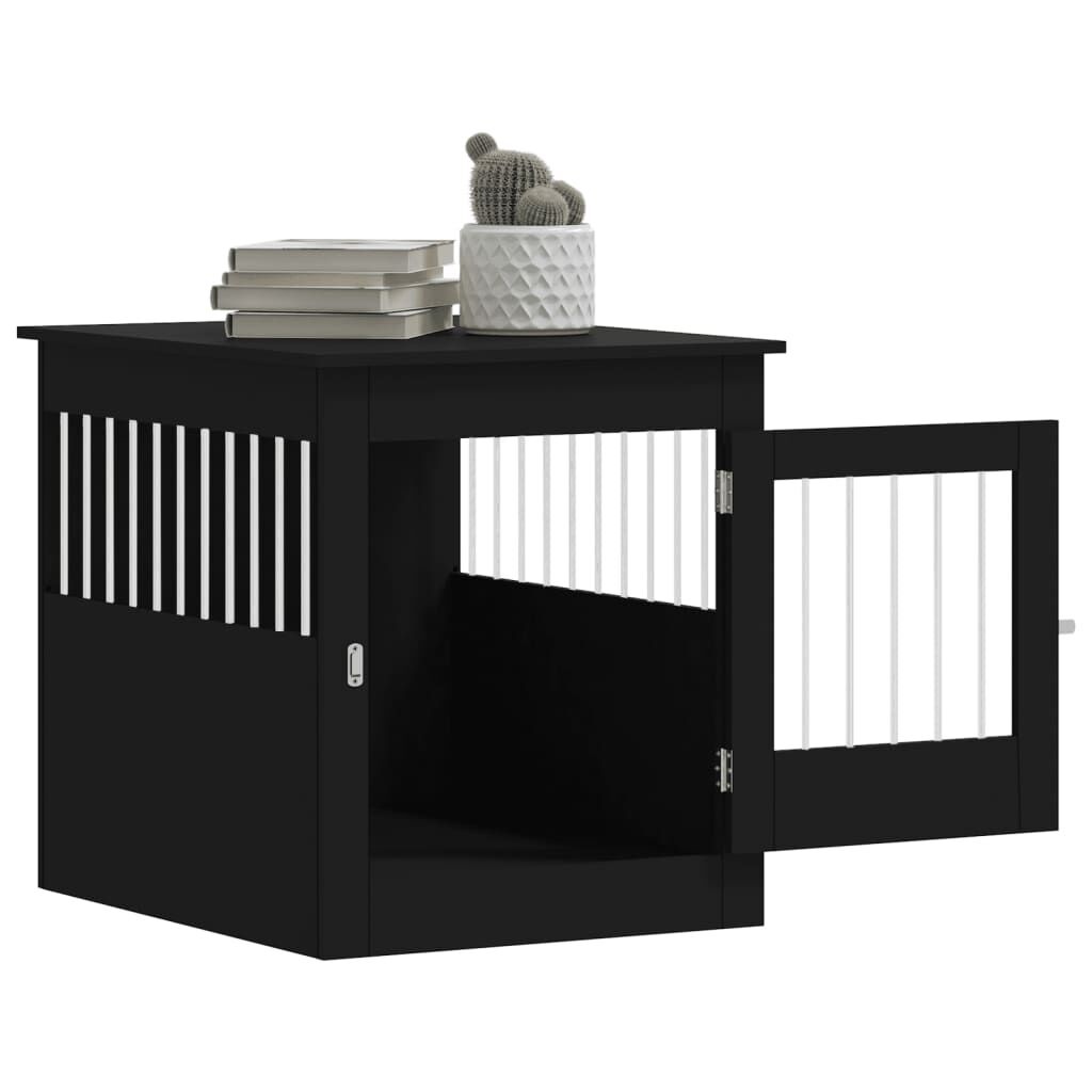 vidaXL Hondenbench Zwart 64,5x80x71 - 60% Korting! Beschadigd