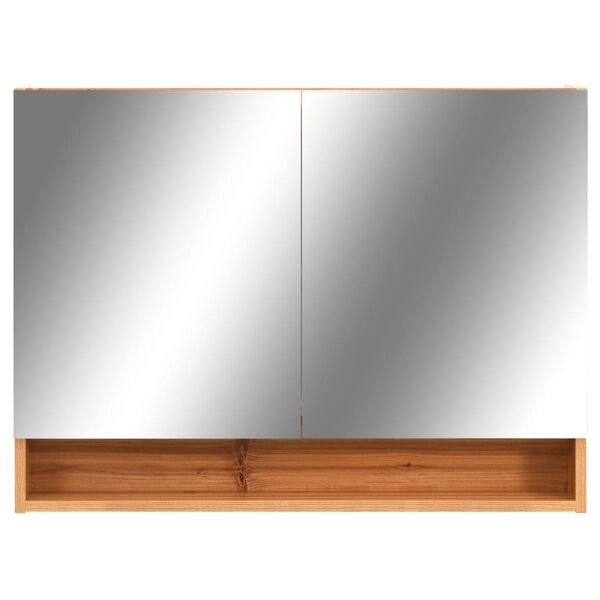 vidaXL LED Badkamerspiegelkast 80cm eiken - 40% Korting!