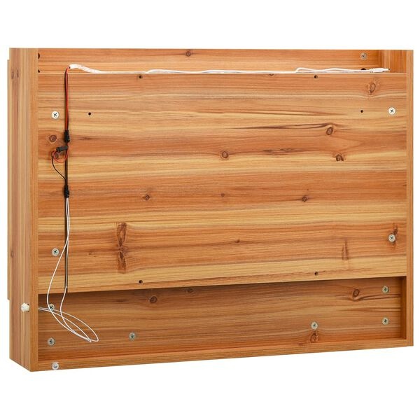 vidaXL LED Badkamerspiegelkast 80cm eiken - 40% Korting!
