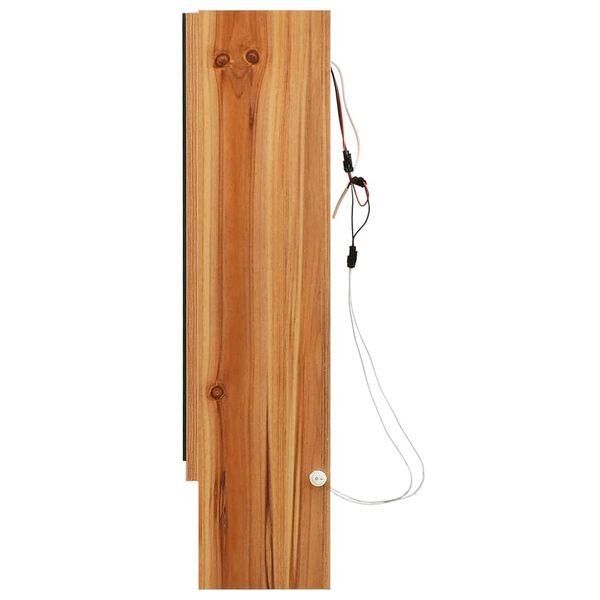 vidaXL LED Badkamerspiegelkast 80cm eiken - 40% Korting!