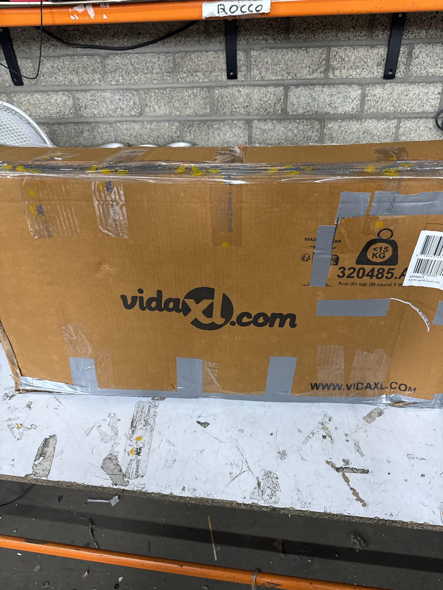 VidaXL Eettafel Acaciahout Ø80cm - 40% Korting!