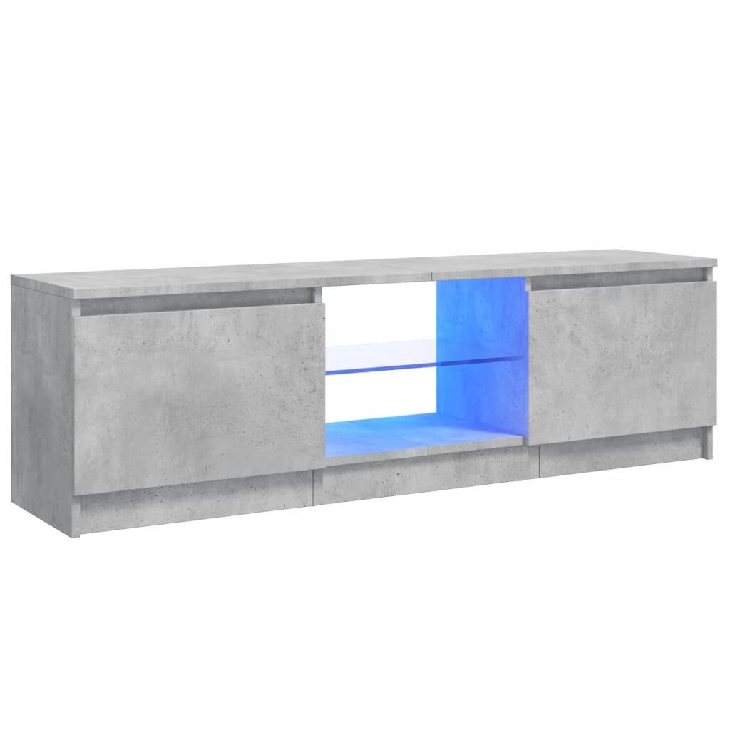 VidaXL TV-Meubel LED Betongrijs 120cm - 55% Korting!