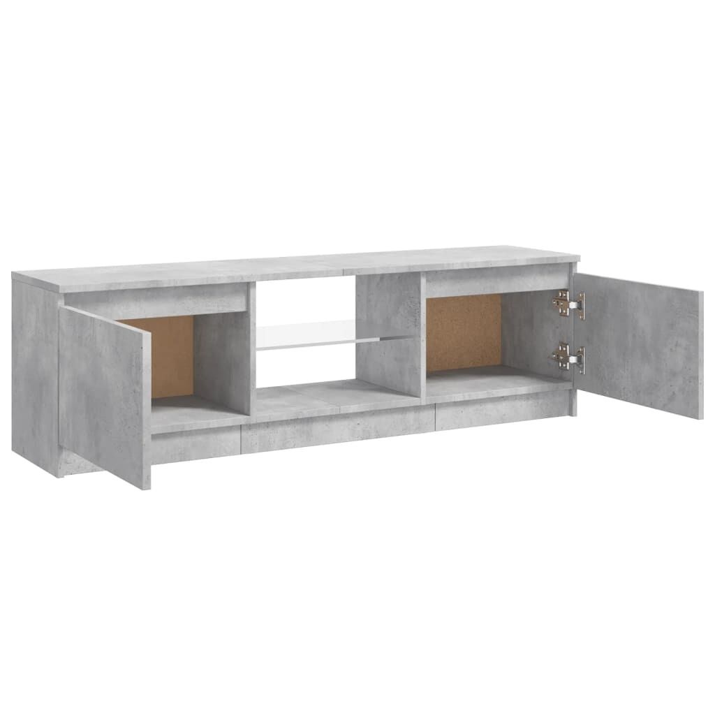 VidaXL TV-Meubel LED Betongrijs 120cm - 55% Korting!