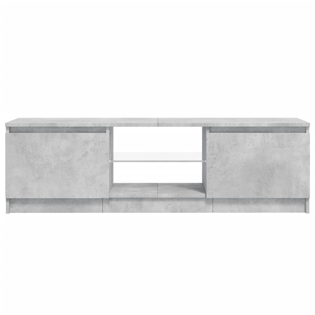 VidaXL TV-Meubel LED Betongrijs 120cm - 55% Korting!