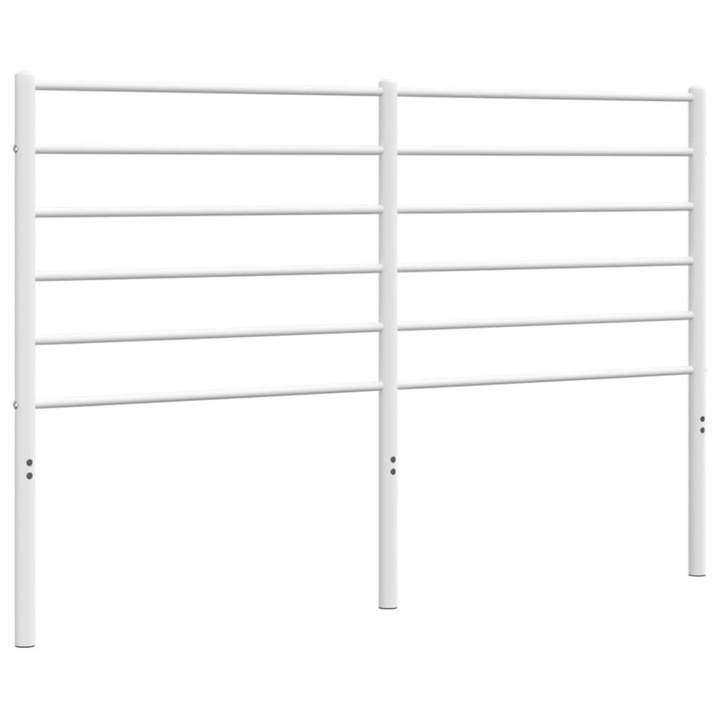vidaXL Hoofdbord Metaal Wit 160cm - 40% Korting!