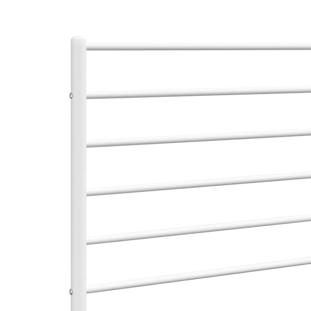 vidaXL Hoofdbord Metaal Wit 160cm - 40% Korting!