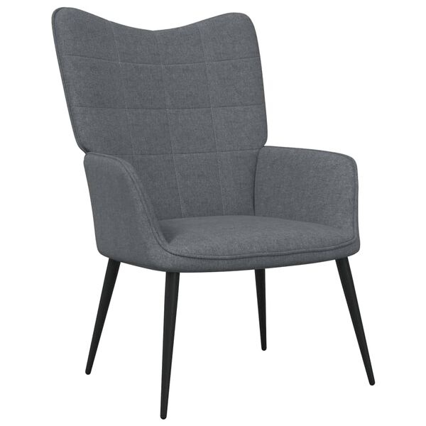 Relaxstoel Donkergrijs - 40% Korting! Zo Goed Als Nieuw