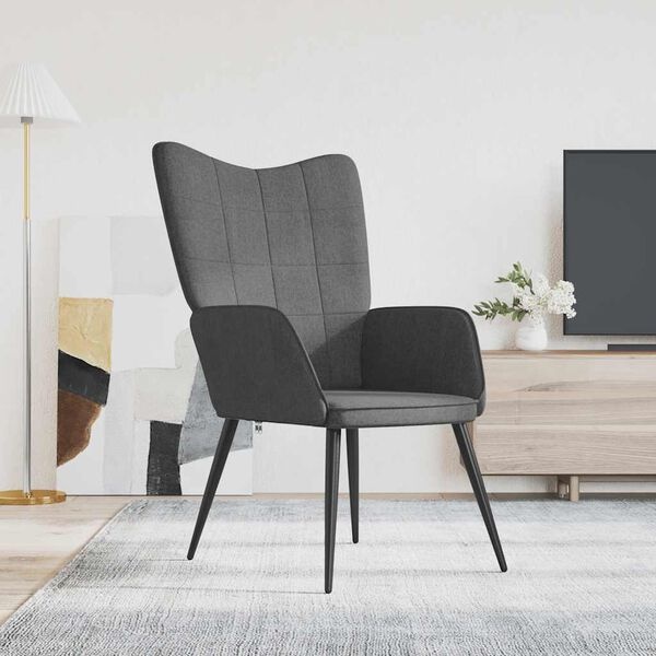 Relaxstoel Donkergrijs - 40% Korting! Zo Goed Als Nieuw