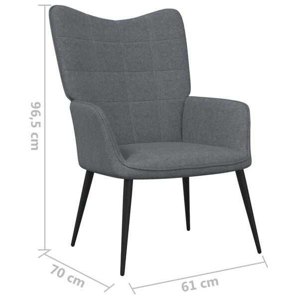 Relaxstoel Donkergrijs - 40% Korting! Zo Goed Als Nieuw