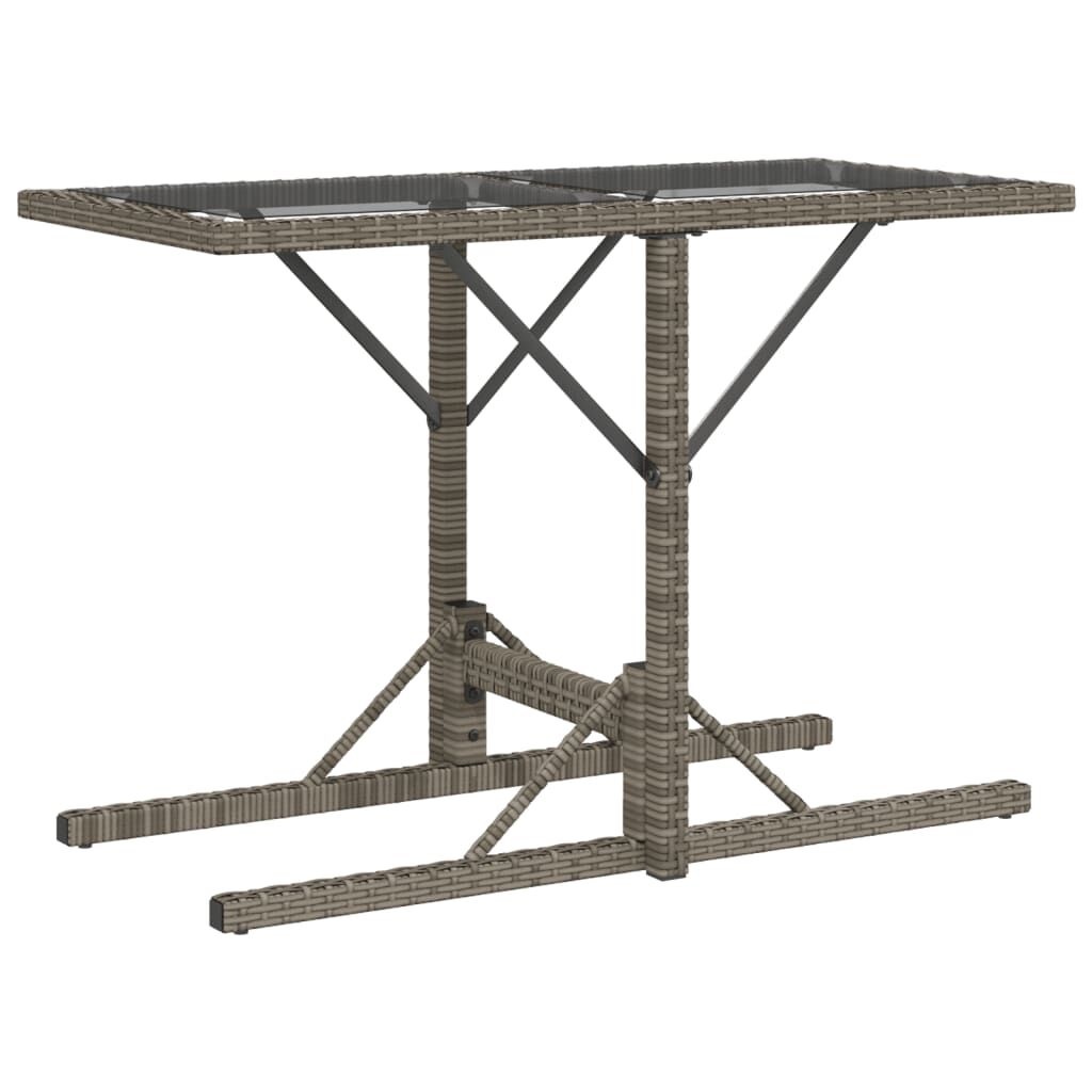 Bistroset 3-delig Grijs Rattan + Kussens -40%