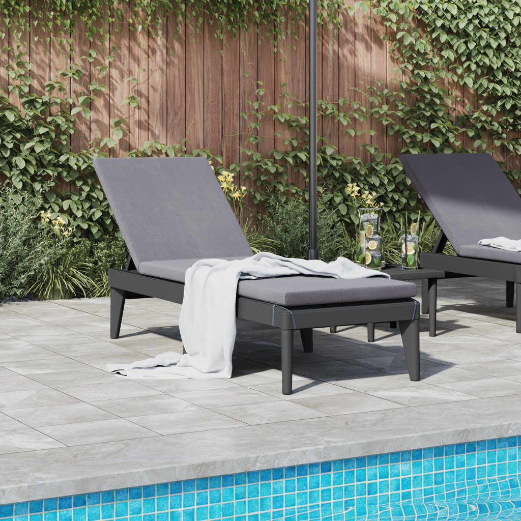vidaXL Ligbed Antraciet - Verstelbaar & Comfortabel - 35% Korting!