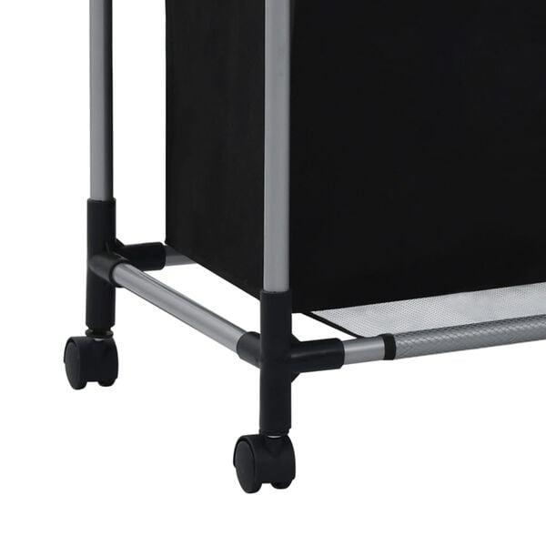 vidaXL Wassorteerder Zwart - 60% Korting! (Defect Wiel)