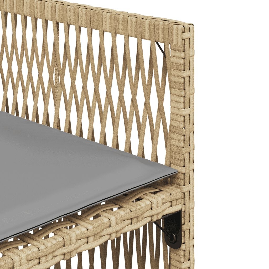 Tuinset 5-delig Beige Rattan - 40% Korting! Zo Goed Als Nieuw