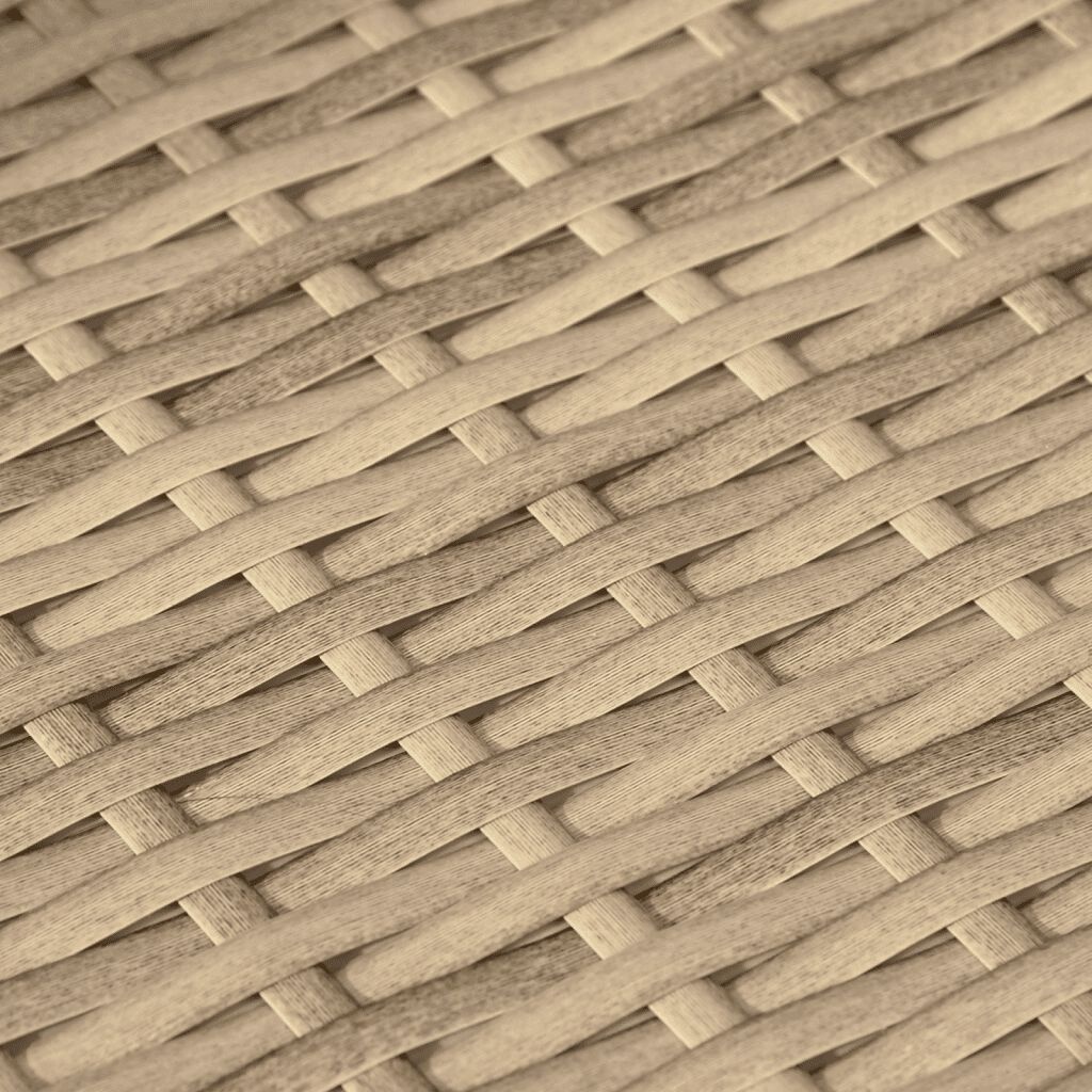 Tuinset 5-delig Beige Rattan - 40% Korting! Zo Goed Als Nieuw