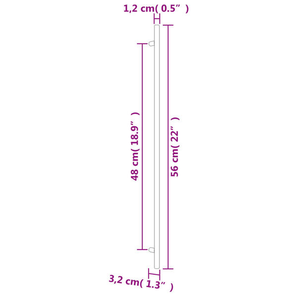 vidaXL Handvatten RVS Brons 20 st - 480mm - 35% Korting!