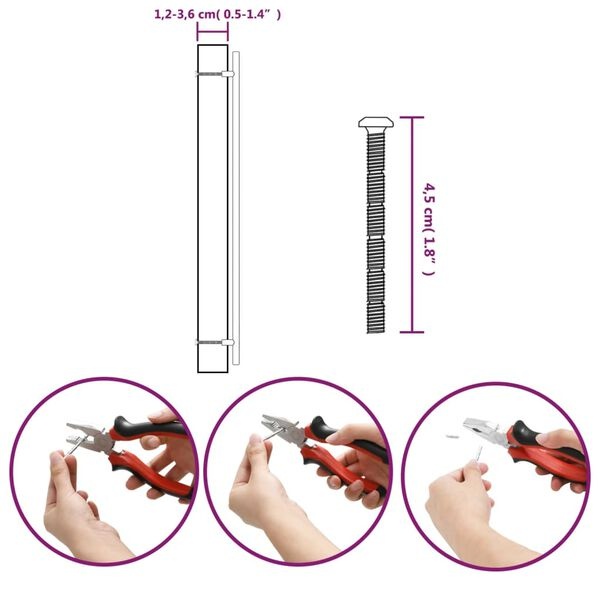 vidaXL Handvatten RVS Brons 20 st - 480mm - 35% Korting!