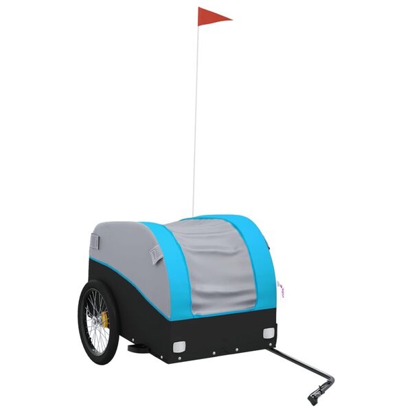 Fietskar vidaXL Zwart/Blauw - 45kg - 40% Korting!