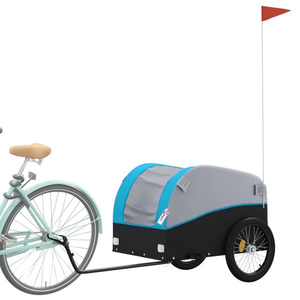 Fietskar vidaXL Zwart/Blauw - 45kg - 40% Korting!