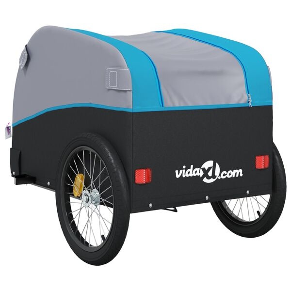 Fietskar vidaXL Zwart/Blauw - 45kg - 40% Korting!