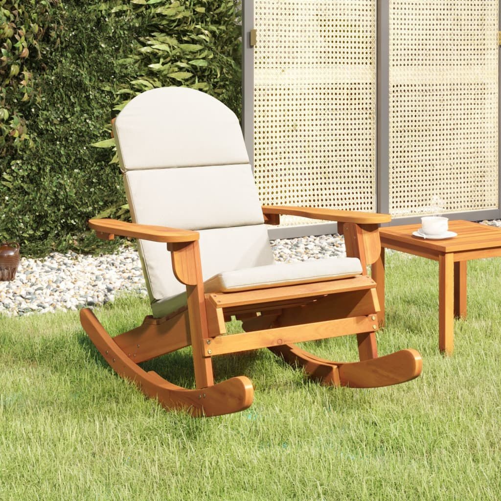 Adirondack Schommelstoel Acaciahout + Kussens - 40% Korting!