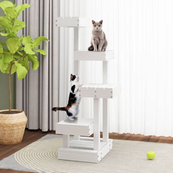 Kattenmeubel Grenenhout Wit - 40% Korting!