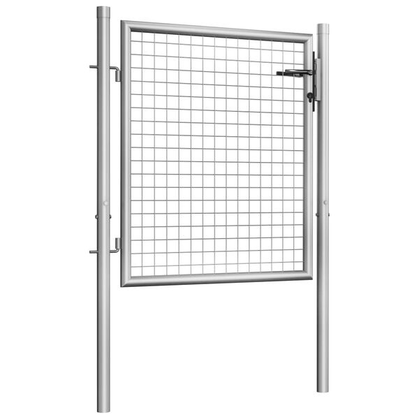 vidaXL Poort 105x125cm Gegalvaniseerd - 40% Korting!