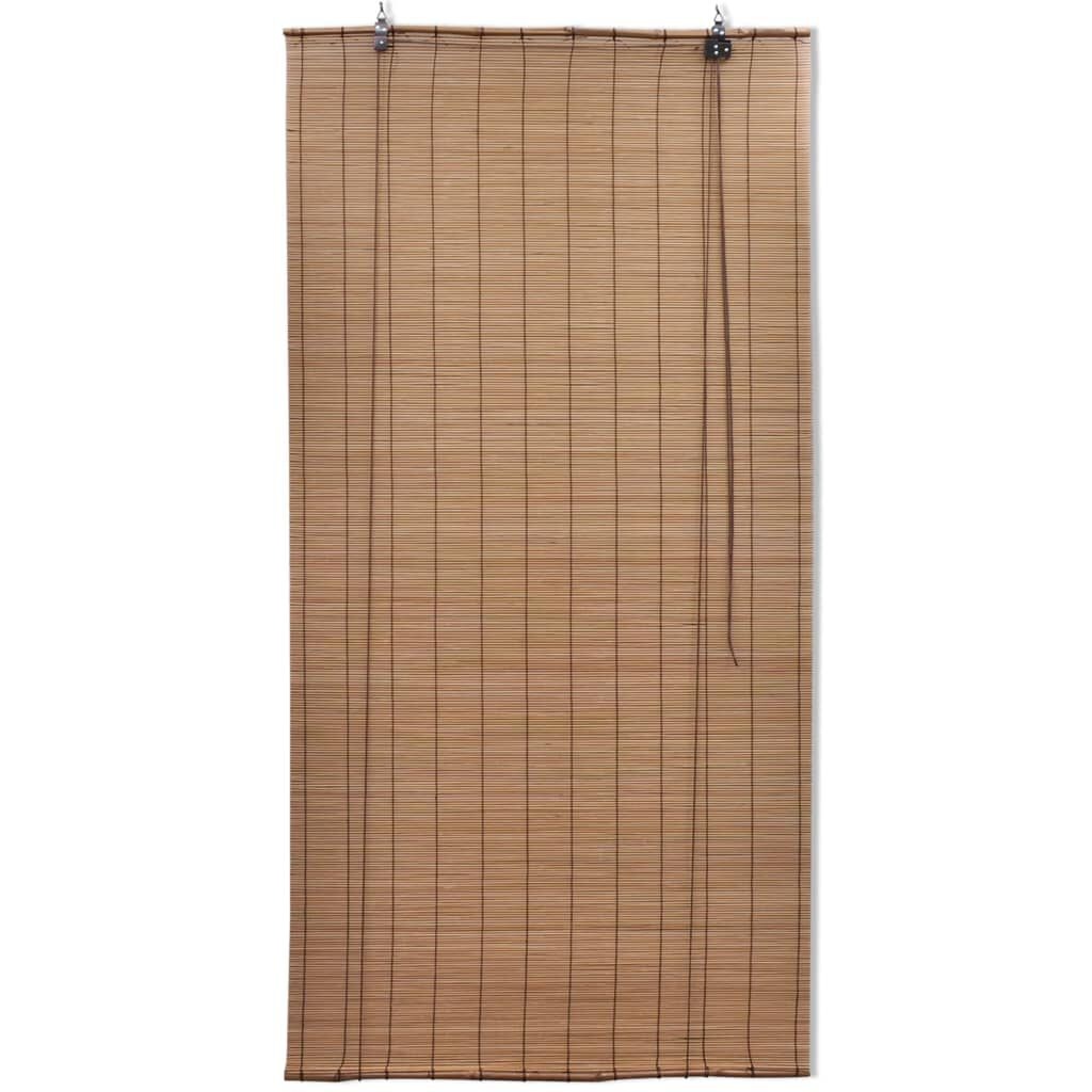 vidaXL Bamboe Rolgordijn 140x220cm Bruin - 40% Korting!