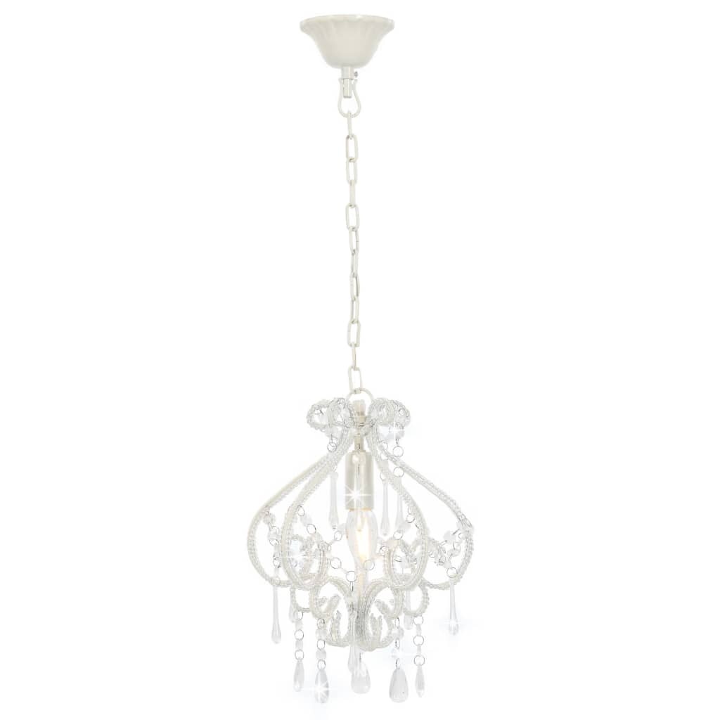 VidaXL Plafondlamp Kralen Wit E14 - 40% Korting!