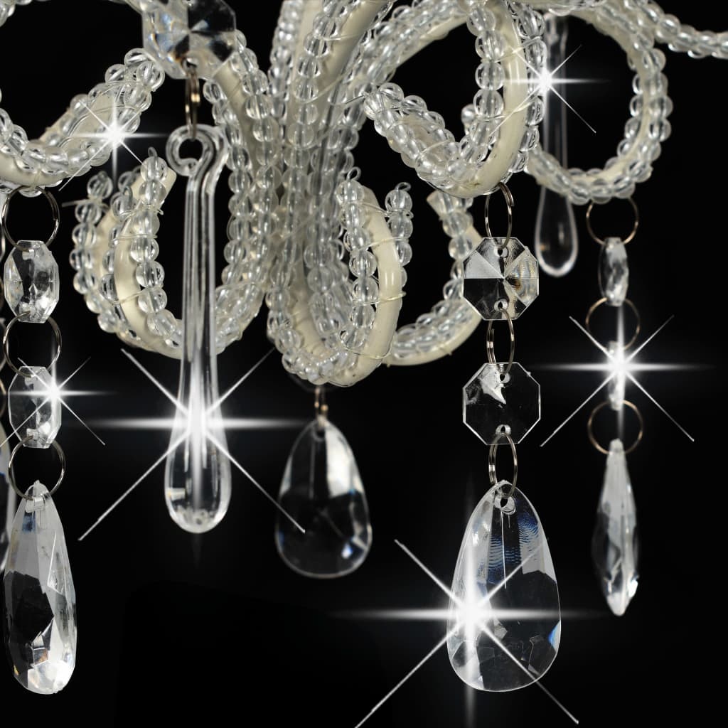 VidaXL Plafondlamp Kralen Wit E14 - 40% Korting!