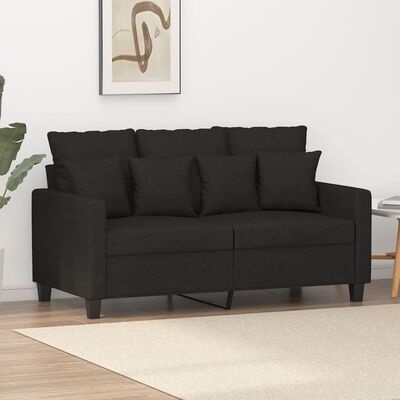 vidaXL Tweezitsbank Zwart 120cm - 35% Korting! (Retour)