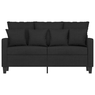 vidaXL Tweezitsbank Zwart 120cm - 35% Korting! (Retour)
