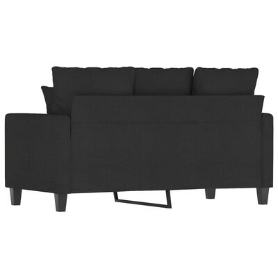 vidaXL Tweezitsbank Zwart 120cm - 35% Korting! (Retour)