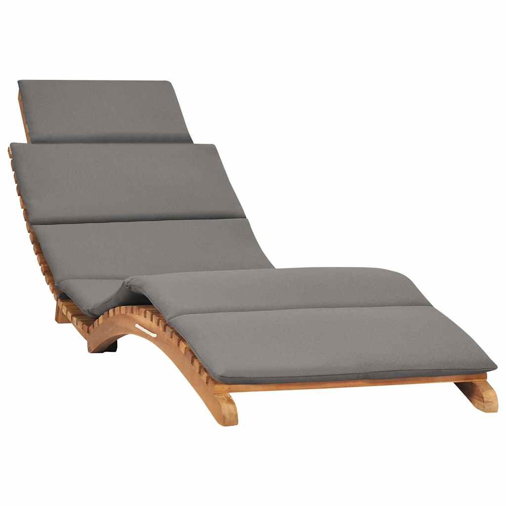 vidaXL Teakhouten Ligbed met Kussen - 42% Korting! (Retour)