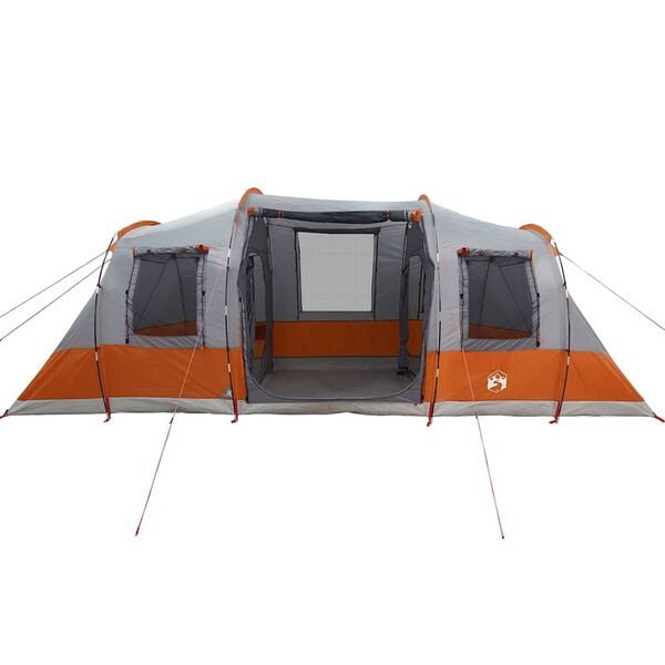 vidaXL Tunneltent 4p Grijs/Oranje - Scheur - 60% Korting!