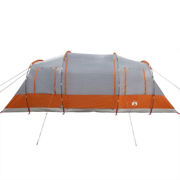 vidaXL Tunneltent 4p Grijs/Oranje - Scheur - 60% Korting!