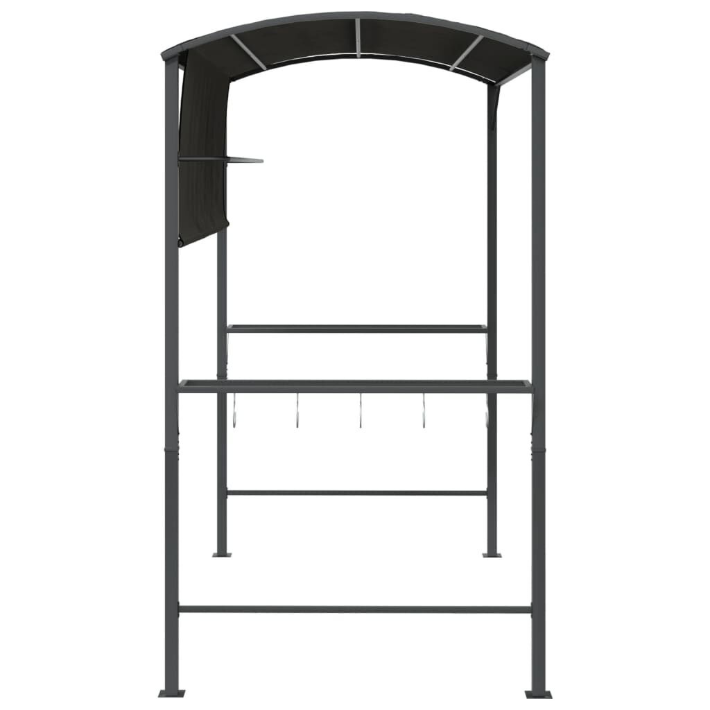 Prieel Antraciet 220x110x200cm - 35% Korting! (Retourdeal)