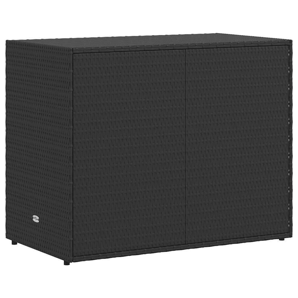 vidaXL Tuinkast Rattan Zwart 100cm - 40% Korting!