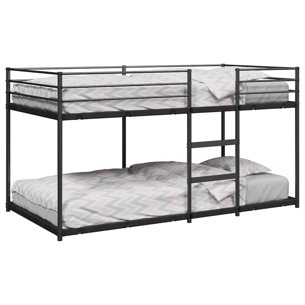 Stapelbed 80x200 cm Zwart Staal - 40% Korting!