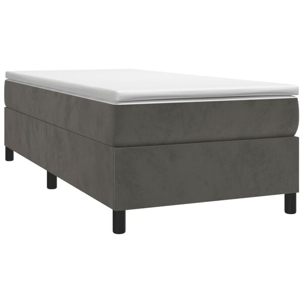 VidaXL Bedframe 100x200cm Donkergrijs Fluwelen -40%