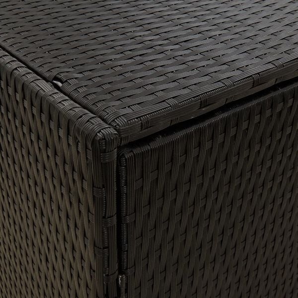 Tuinkast Poly Rattan Zwart 198cm - 40% Korting!