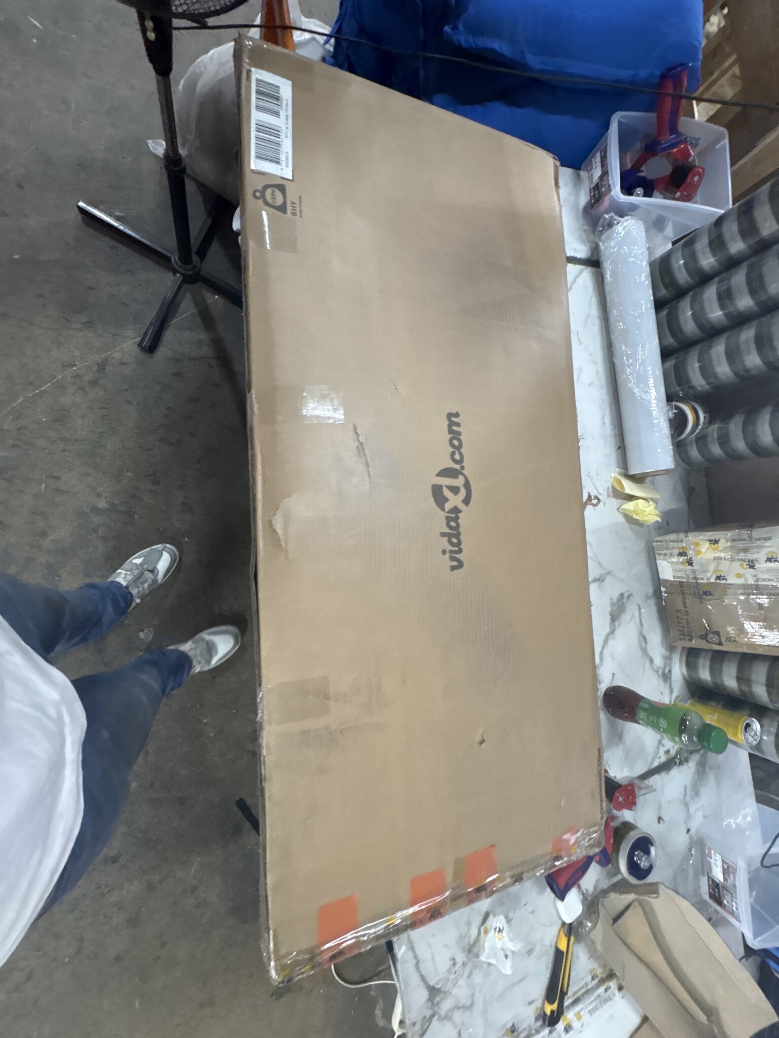 Bureau Hoogglans Wit 100x50 - 40% Korting! (Lijmresten)